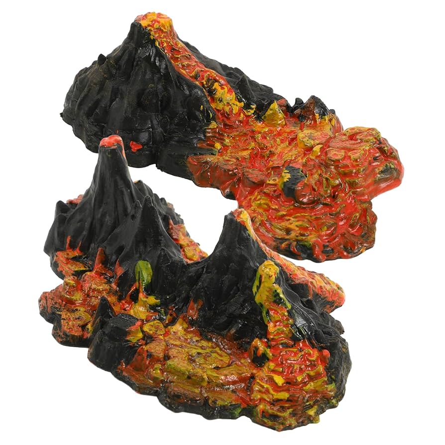 Amazon.co.jp: ibasenice 2個 火山モデル 火山噴火モデル ミニ